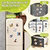 Photo Magnet Making Machine, Button Press Machine for 2 Inches / 50mm Square Fridge Magnetic Stickers, 100 Sets of Button Maker Supplies, Badge Maker Kit for Home School DIY Crafts, Business (Green)