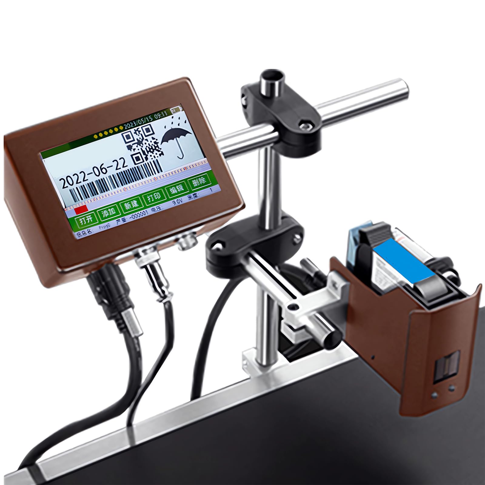 Imprimante jet d'encre industrielle automatique 12.7mm avec cartouche 42ml
