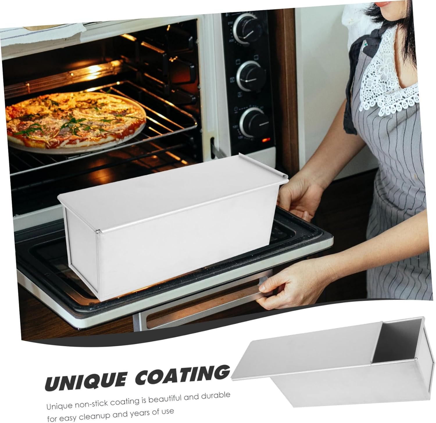 High Metal Toast Mold Loaf Pan Nonstick Bread Baking Mold for Home Baking