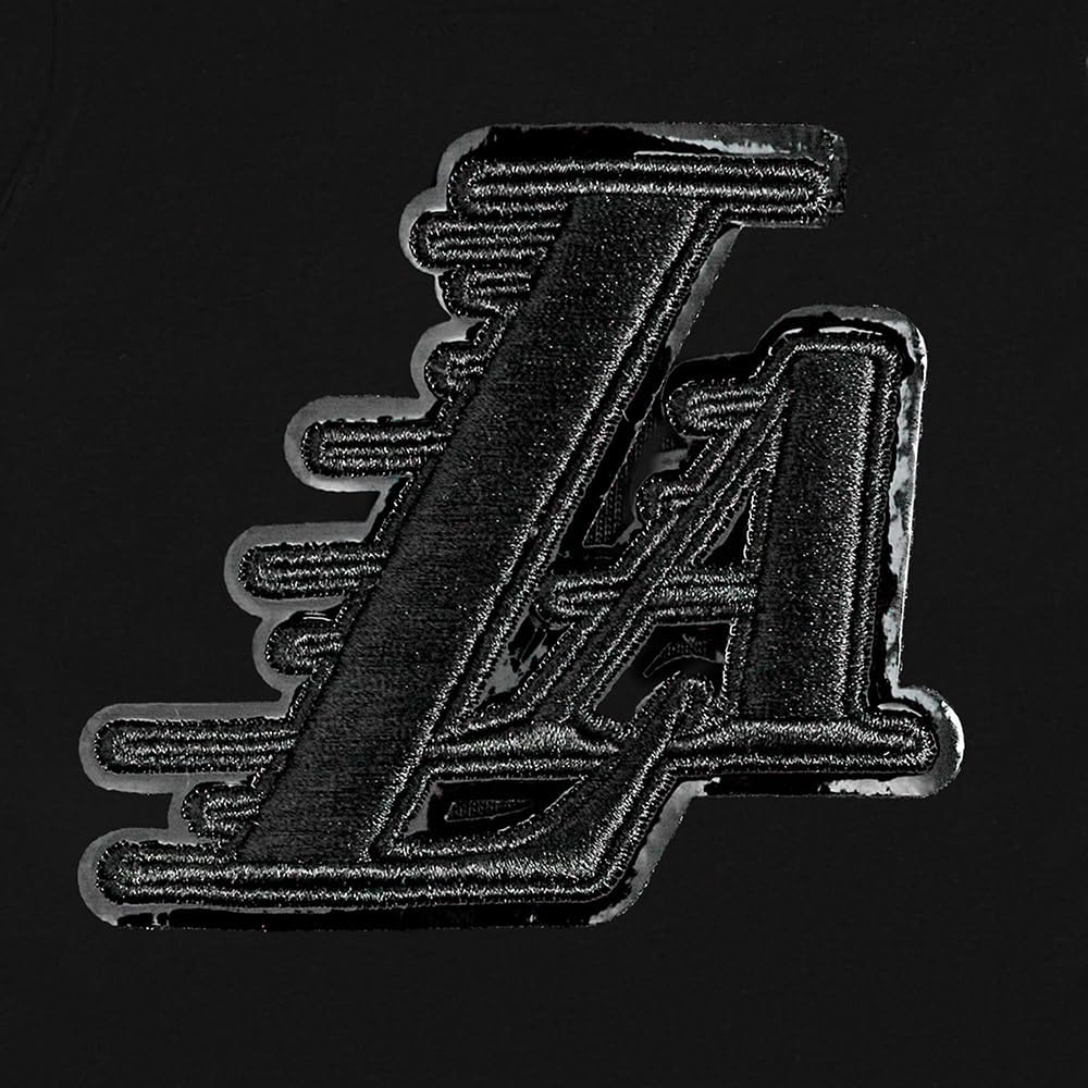 Big Boys NBA Classic Triple Black Cotton Short Sleeve Tee - Image 5