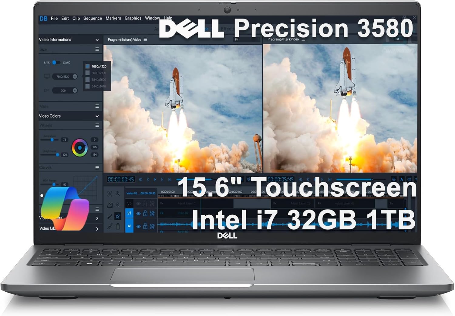 Dell Precision 3580 Mobile Workstation Laptop (15.6″ FHD Touchscreen, Intel 10-C…