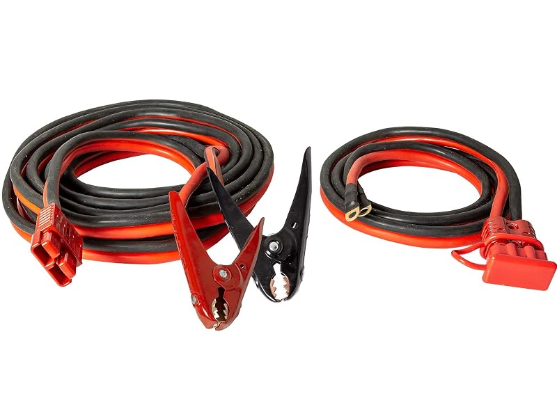 Cabos Auxiliares para Bateria Buyers Products 5601032 com Quick Connect, 9,91 m, Calibre 2, 800 A, Vermelho