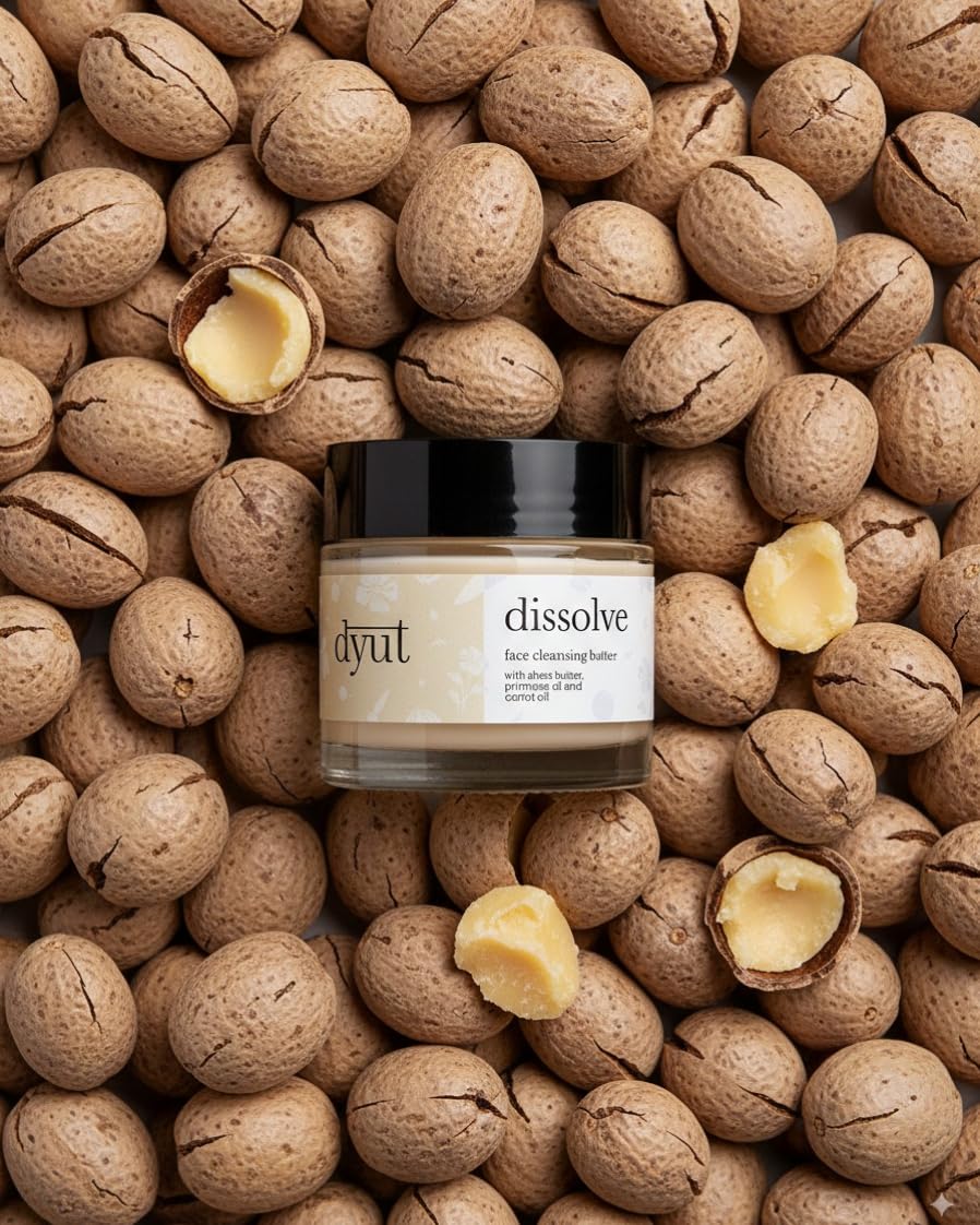 Dissolve – Burro Struccante Nutriente 100 ml | Burro di Karité + Olio di Enotera | Elimina Trucco Waterproof & Impurità | Vegan & Clean Beauty