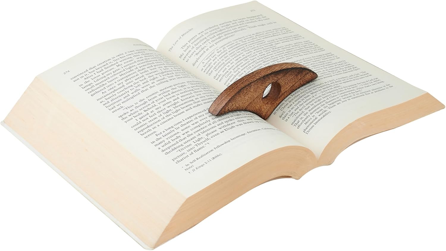 Birthday Gifts Wooden Book Page Holder – 3-Inch Hands-Free Thumb Page Clip for Books & Magazines – Lightweight Reading Accessory for Studying, Cooking & Travel 18mm Thumb Size (Mini) - Image 2