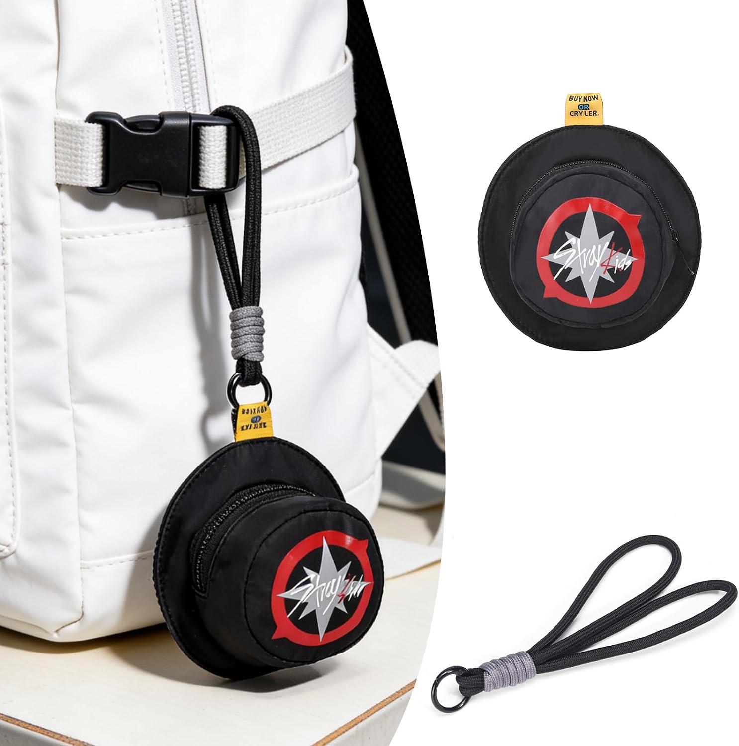 SKZ merch Coin Purse Keychain Cute Change Purse with Zipper Keychain Kawaii Handmade Coin Pouches Ideal Gift for FANS image 2
