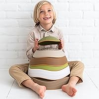 Bouncee Kids Balance Stones 6-Pack - Sensory Stepping Stones Toy for Toddler Balance, Coordination & Sensory Development