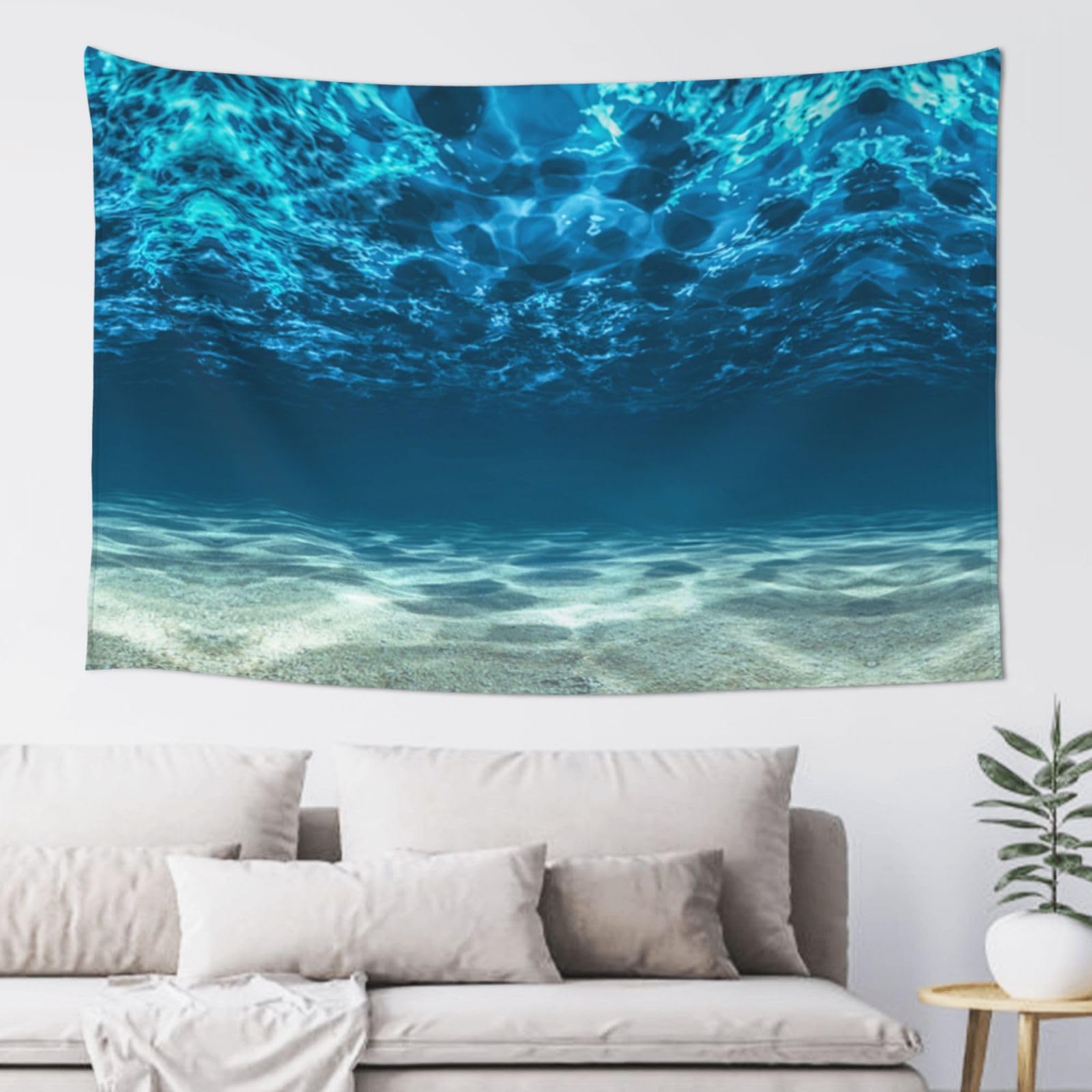 Bondij Ocean Tapestry, Durable Wall Hanging, Not Fade Home Decor Banner, Sofa Backdrop For Bedroom Living Room Dorm,