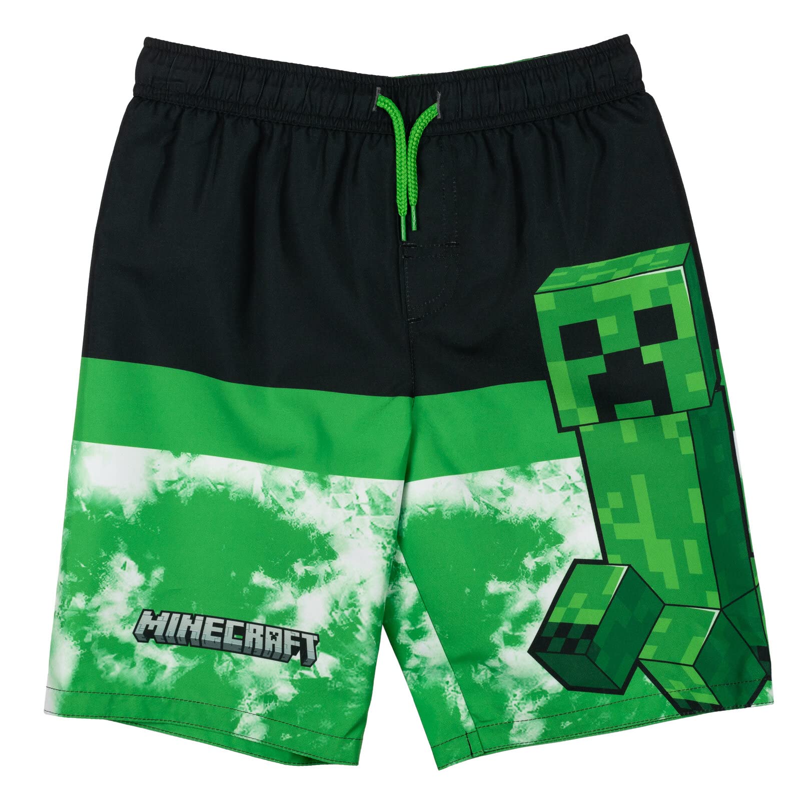 Minecraft Swim Trunks Bathing Suit UPF 50+ Toddler to Big Kid Sizes (4T - 18-20)