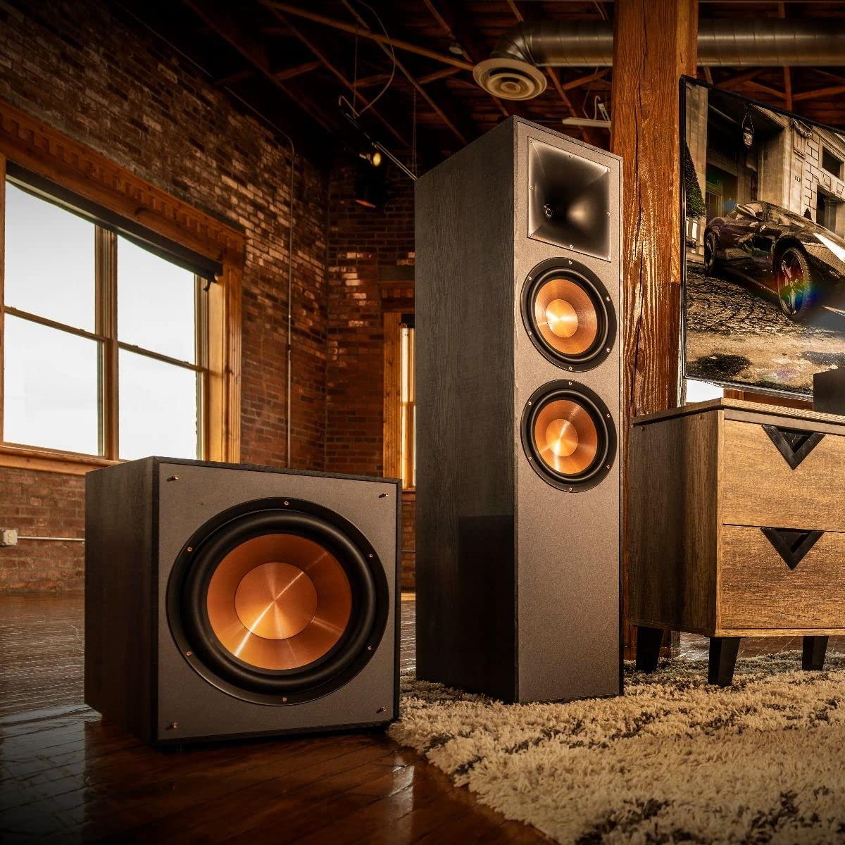 Klipsch R-820F - Altoparlante a pavimento, colore: Nero
