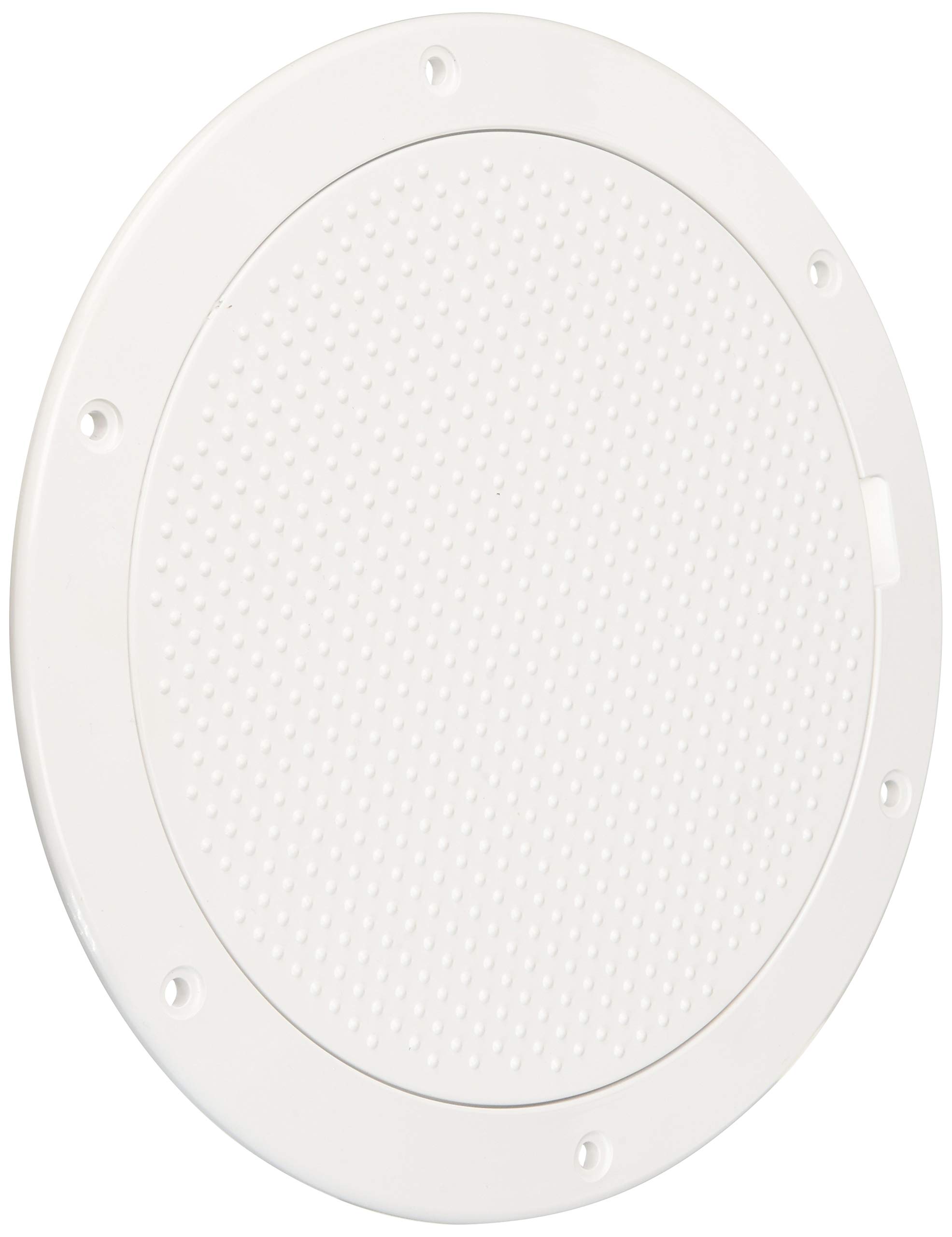 Beckson DP63-W Pry-Out Deck Plate, 1 Pack, White