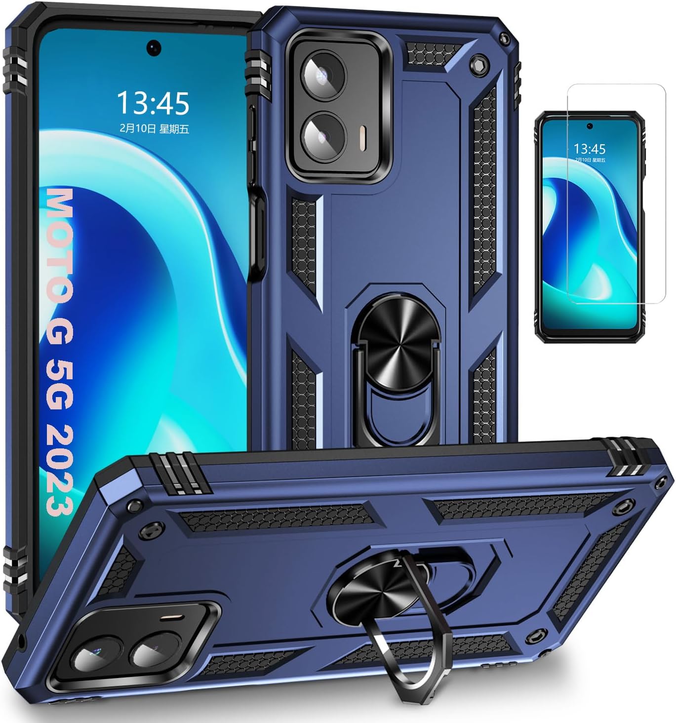 for Motorola Moto G Play 4G 2024 Case with 2 Pcs Screen Protector