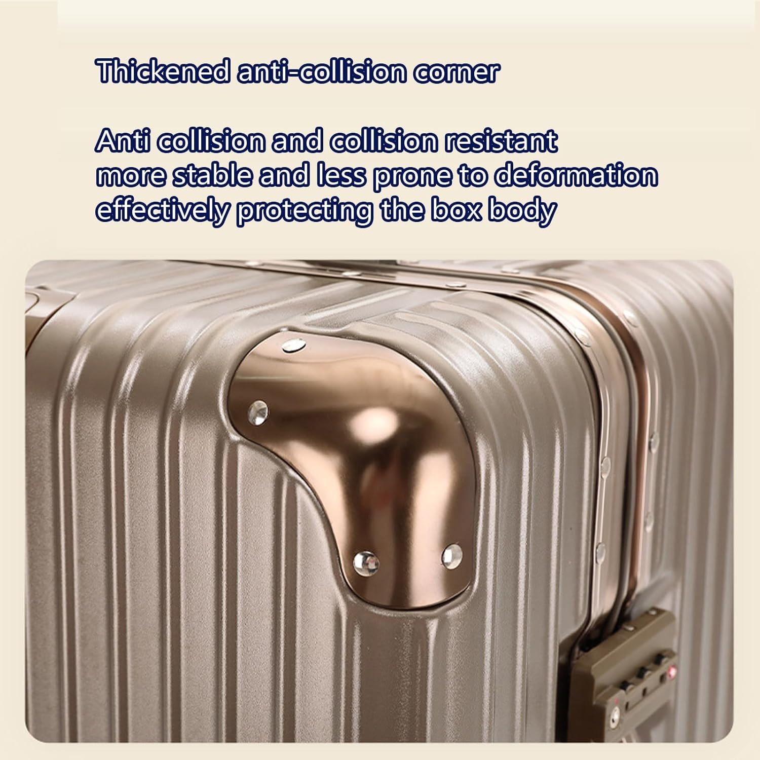 Suitcases Aluminum Frame Hardside Zipperless Carry on Luggage Large Suitcases with Wheels 30 Inch,6,32in