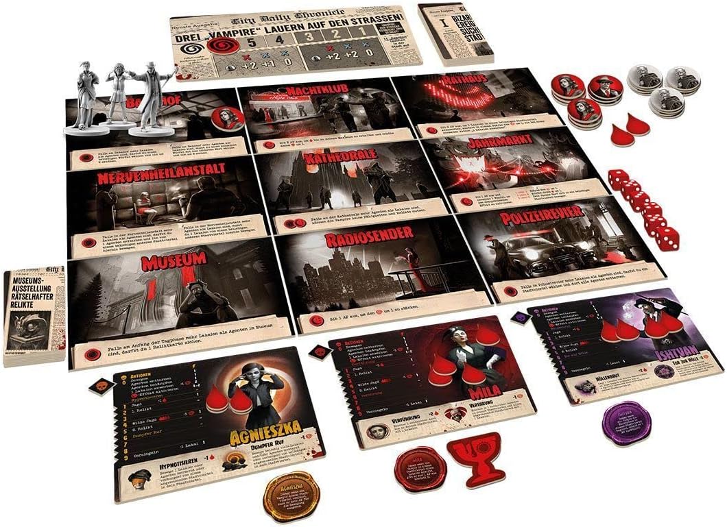 Asmodee Ares Games Masters of The Night Connoisseur Game Board Game 1-5 Players from 12+ Years 45+ Minutes German