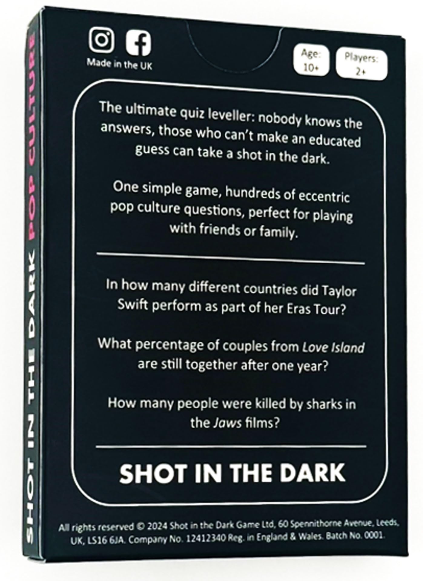 Shot in the Dark: Pop Culture Edition, Black, Standard - Image 4