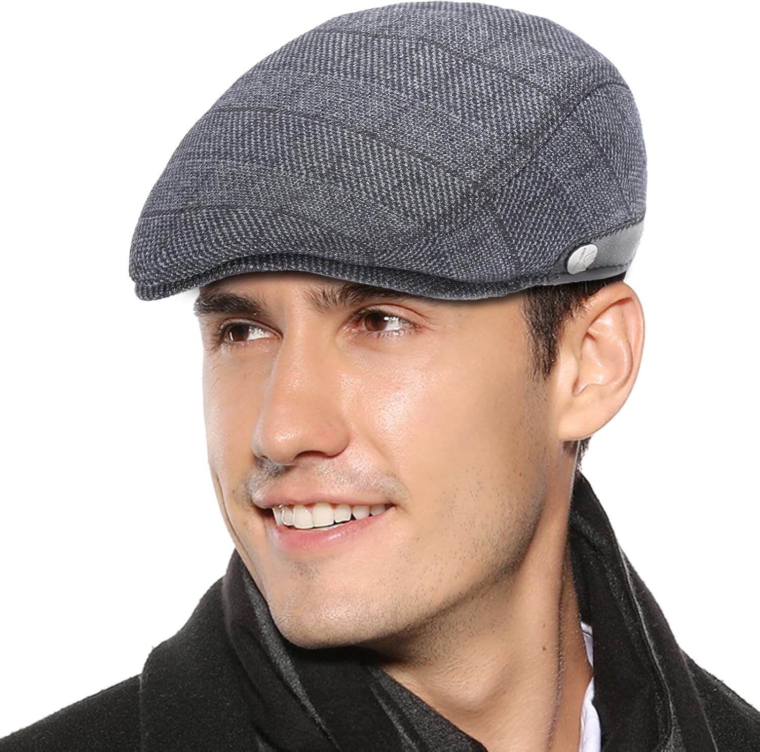 SEAUR Men Caps Breathable Newsboy Hat Adjustable Outdoor