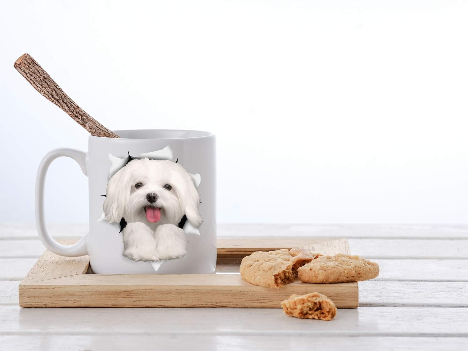 Funny Maltese Dog Mug - Ceramic Funny Coffee Mug - Perfect Dog Lover Gift - Cute Novelty Coffee Mug Present - Great Birthday or Christmas Surprise for Friend or Coworker, Men and Women (11oz) - Image 6