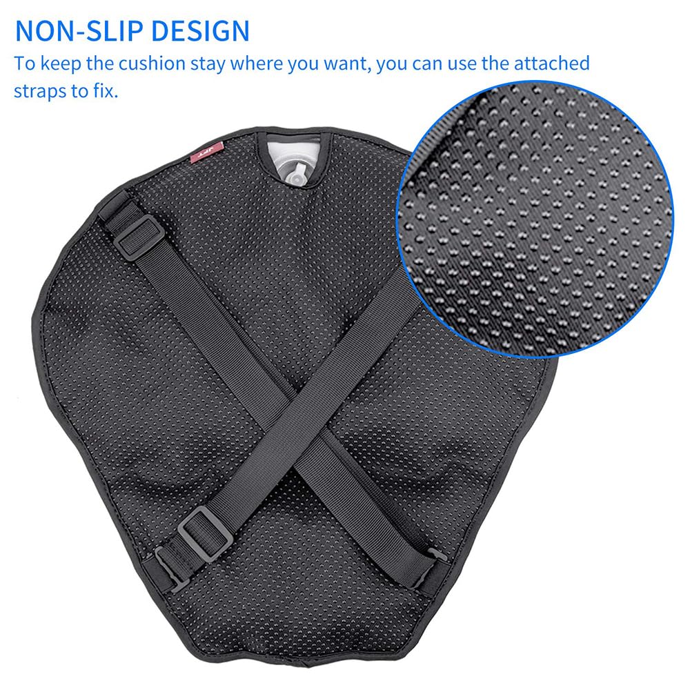 Coussin De Selle Moto Pour Kawasaki Z900 – Gel Confort Mémoire De Forme – Respirant Antidérapant – Réduit Vibrations Pour Longs Trajets