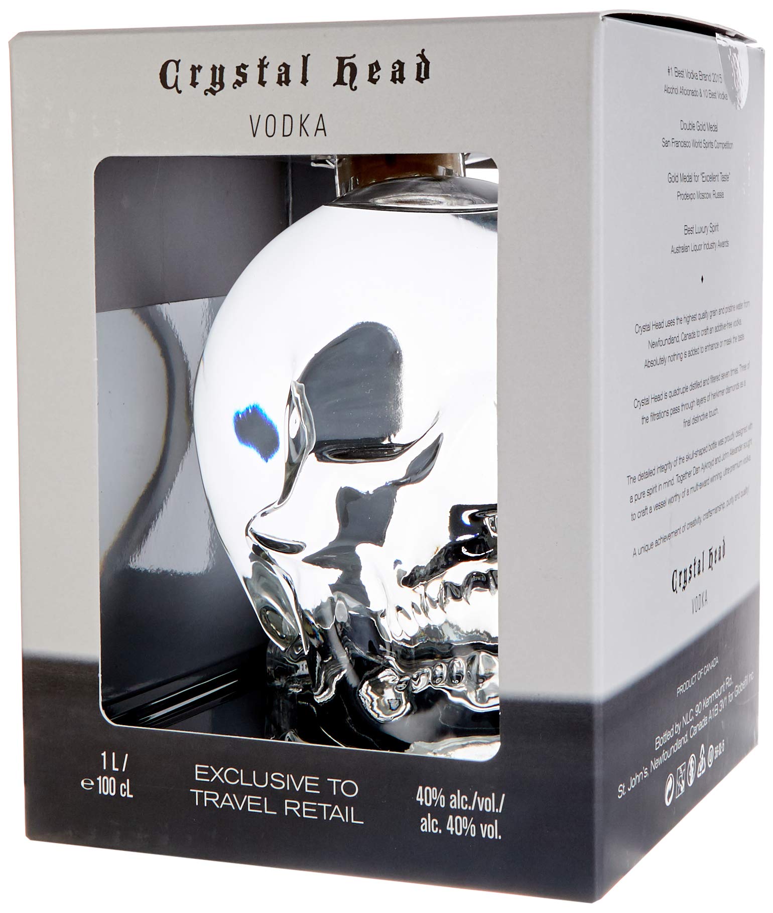 Crystal Head Vodka 40% Vol. 1l in Geschenkbox