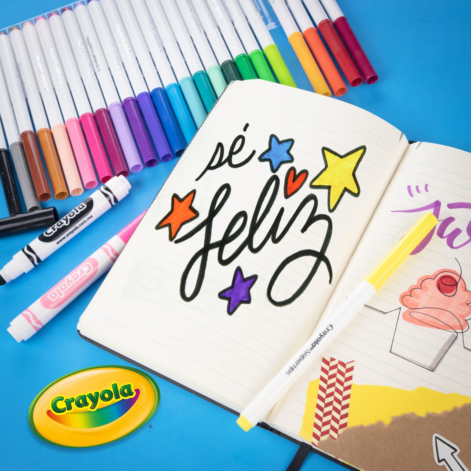 Crayola - Pennarelli lavabili con profumi Silly Scents, assortiti, 50 pezzi