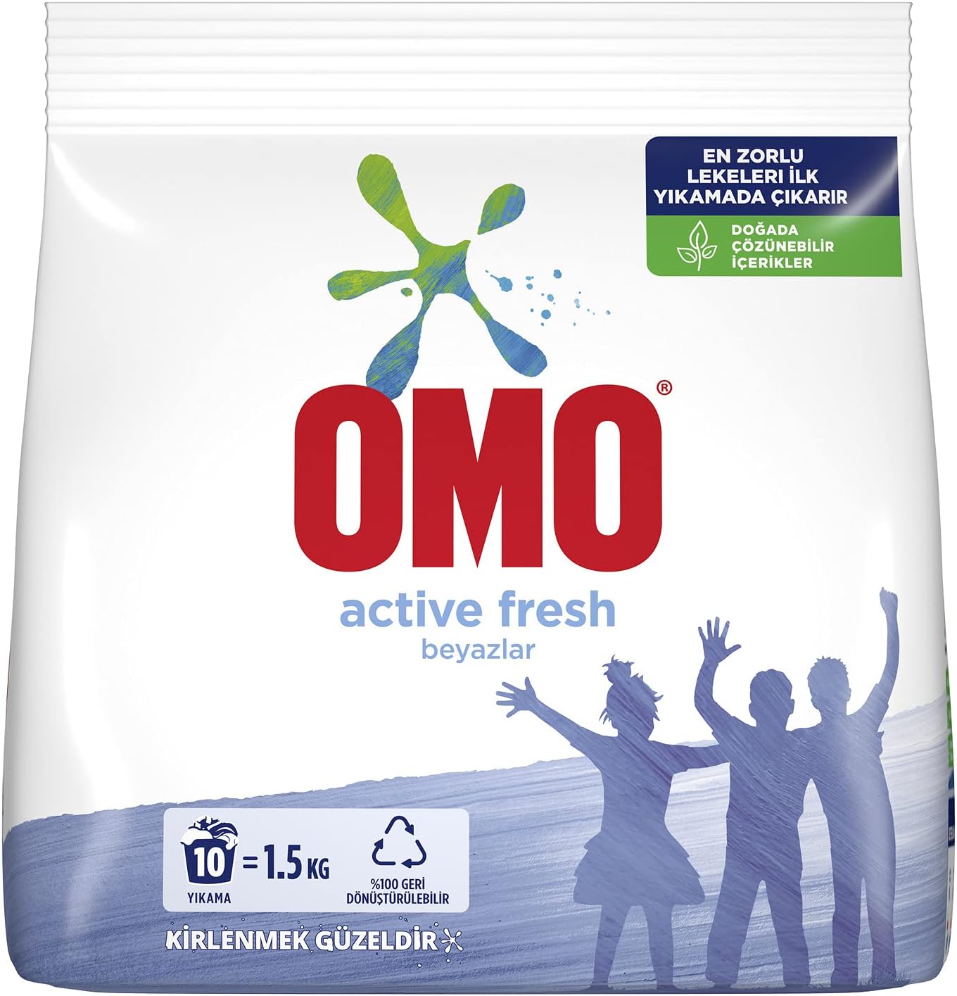 Omo Active Fresh Beyazlar Toz Deterjanı 1.5 kg