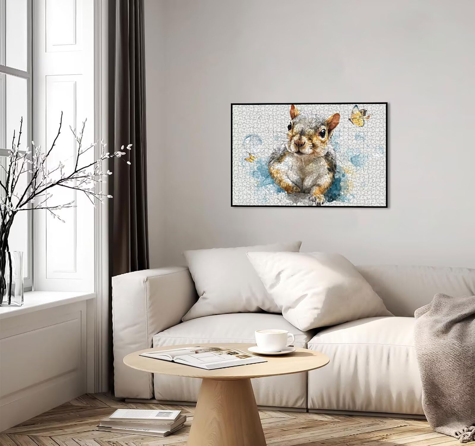 Puzzle dla dorosłych 3000, wiewiórka motyl 3000 elementów puzzle dla dorosłych, klasyczne gry edukacyjne, gry i zajęcia rodzinne, do dekoracji ścian domu, pomysł na prezent R0KH-842