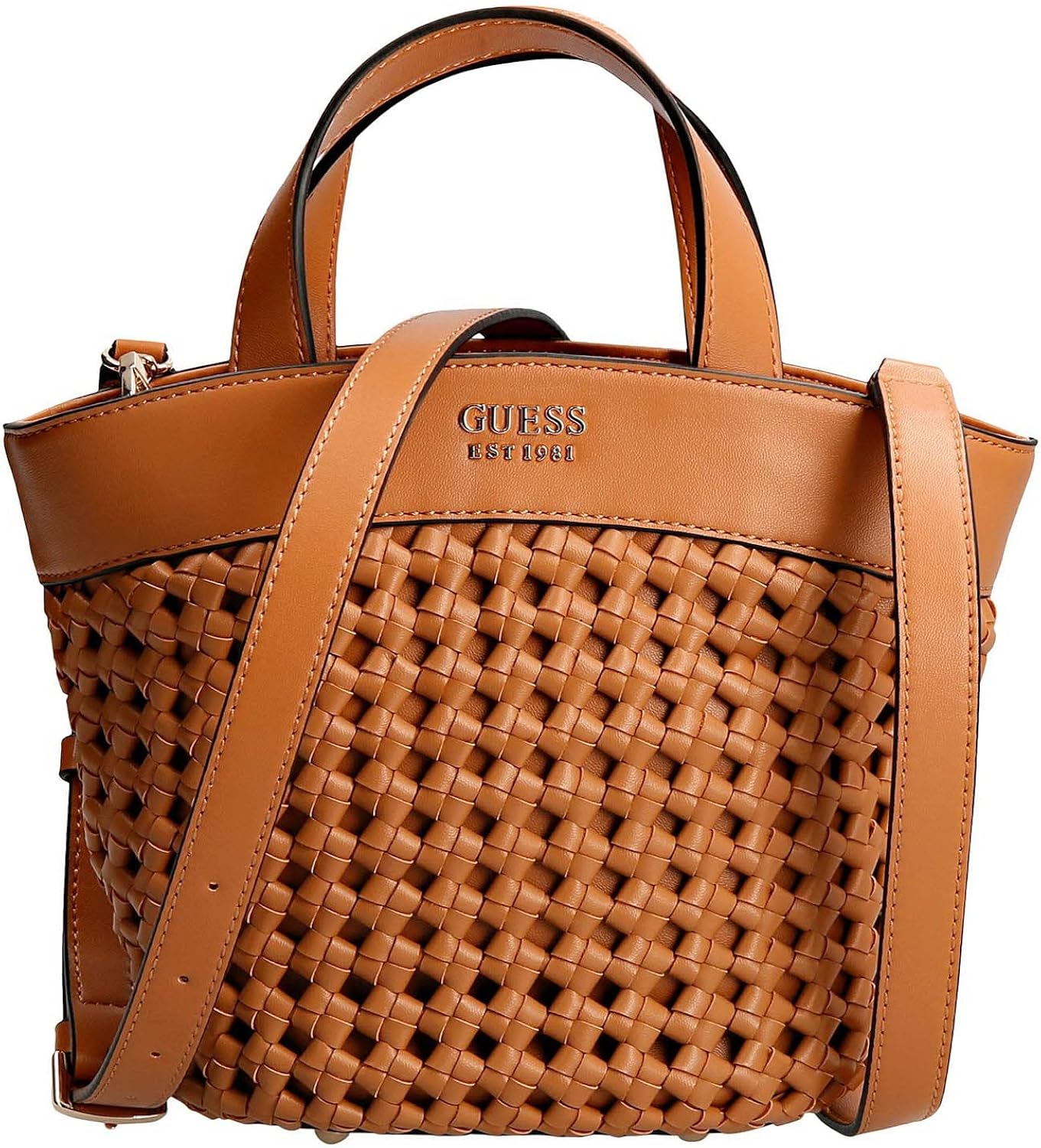 Guess Sicilia Mini Tote Bag Cognac