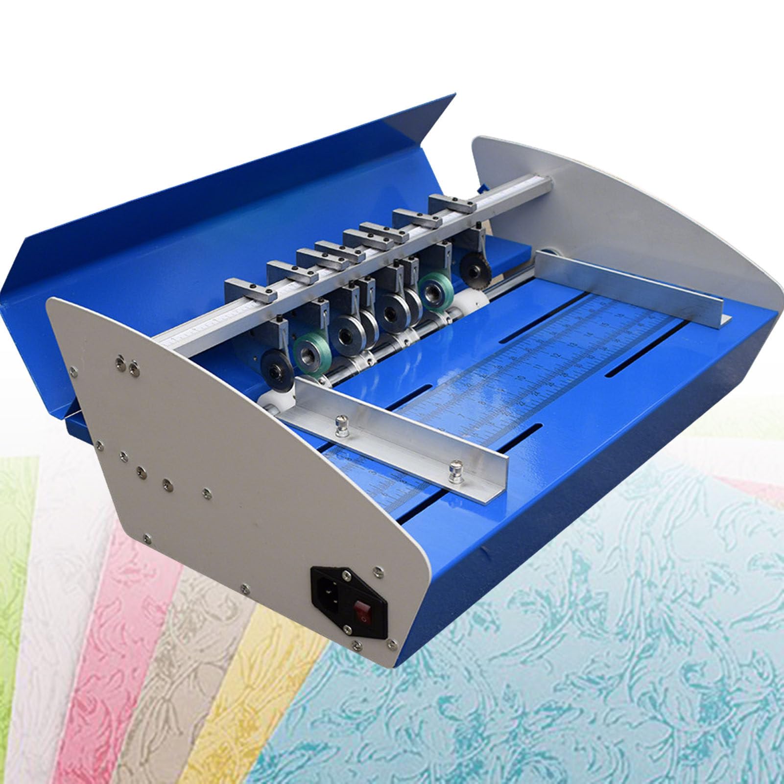 Elektrische Rillmaschine – 3-in-1-Multifunktionsgerät aus robustem Metall zum Rillen, Falzen und Perforieren von Akten, Fotos und mehr 520mm