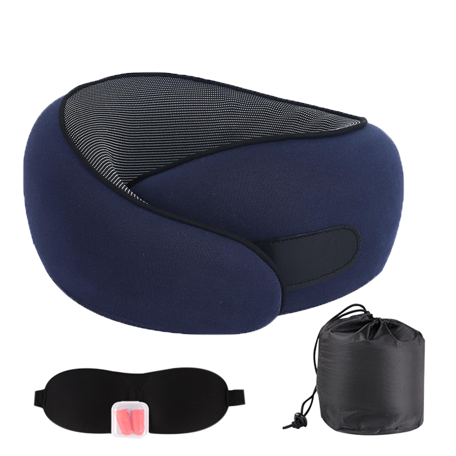 MQZAYZ Travel Neck Pillow for Airplanes & Car Rides,Compact Head Support Cushion with Pain Relief,Ergonomic Sleeping Pillow for Long Flights & Road