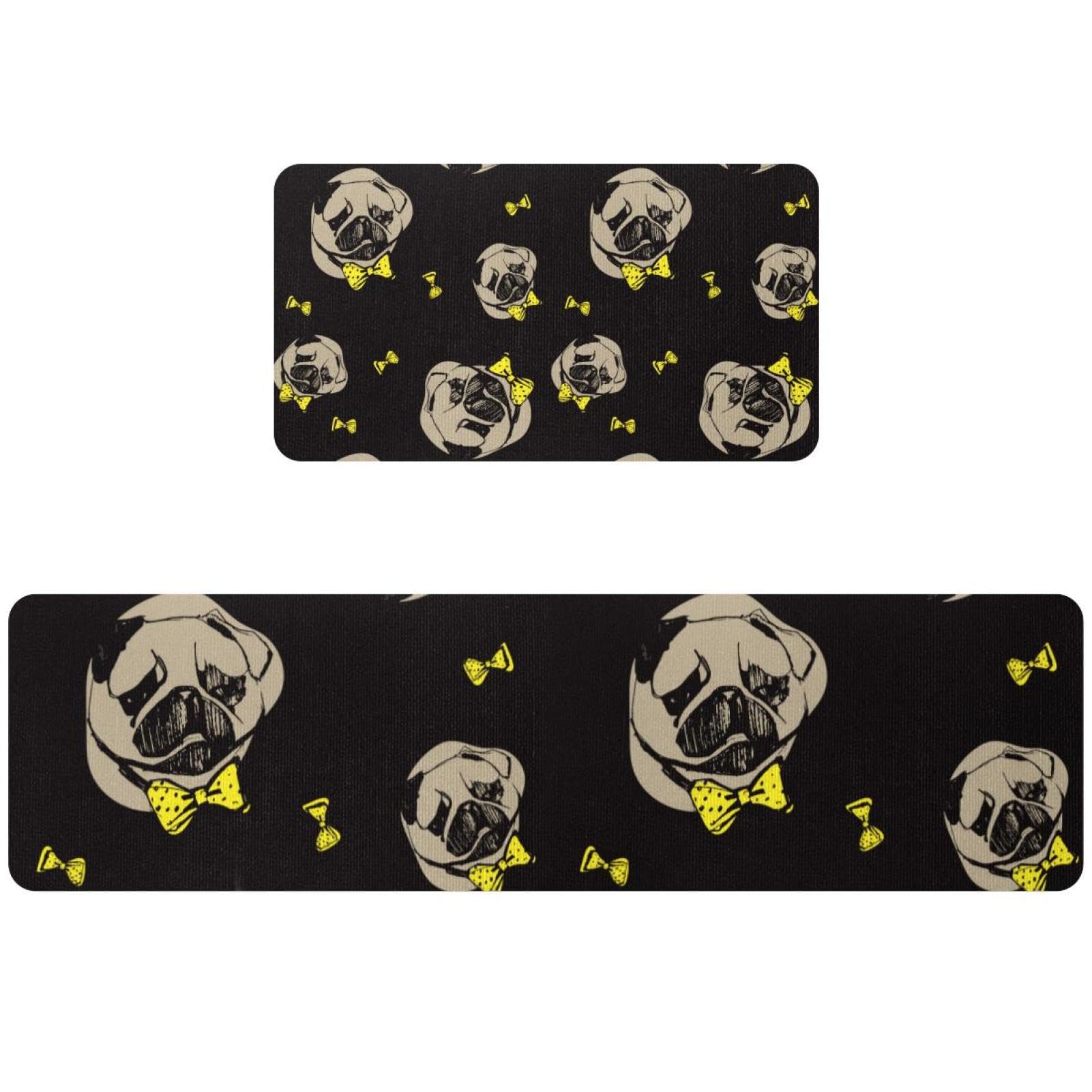 Tapete de cocina antideslizante y lavable juego de 2 alfombras absorbentes