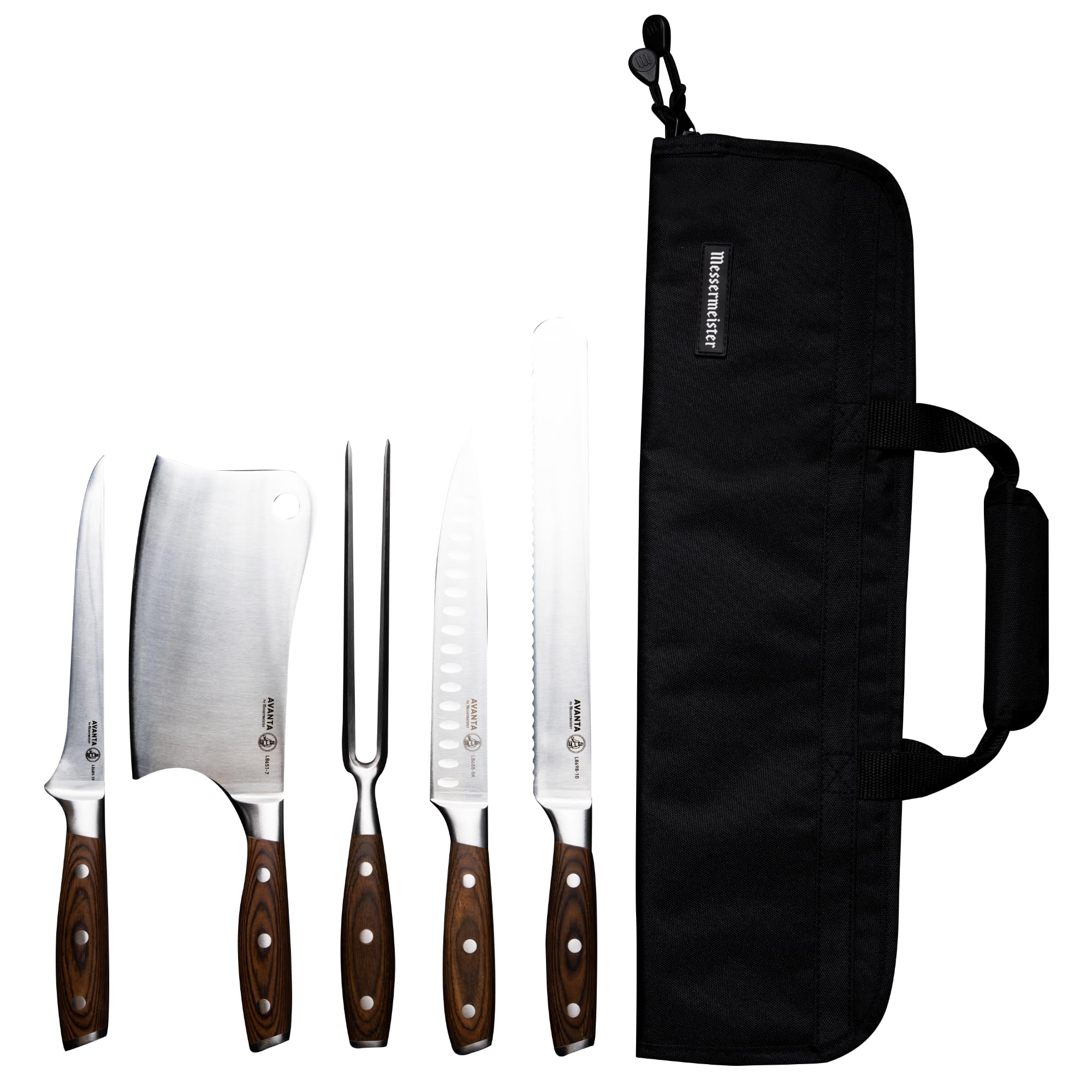 Messermeister Avanta Knife Set, 6 Pieces, Pakka Wood