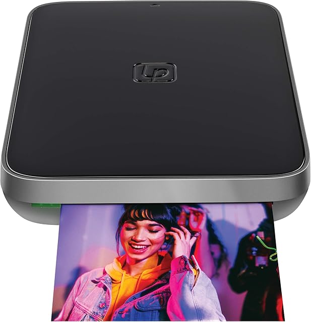 Lifeprint 3x4.5 Portable Photo and Video Printer for iOS and Android devices. Make Your Photos Come to Life w/Augmented Reality - Black