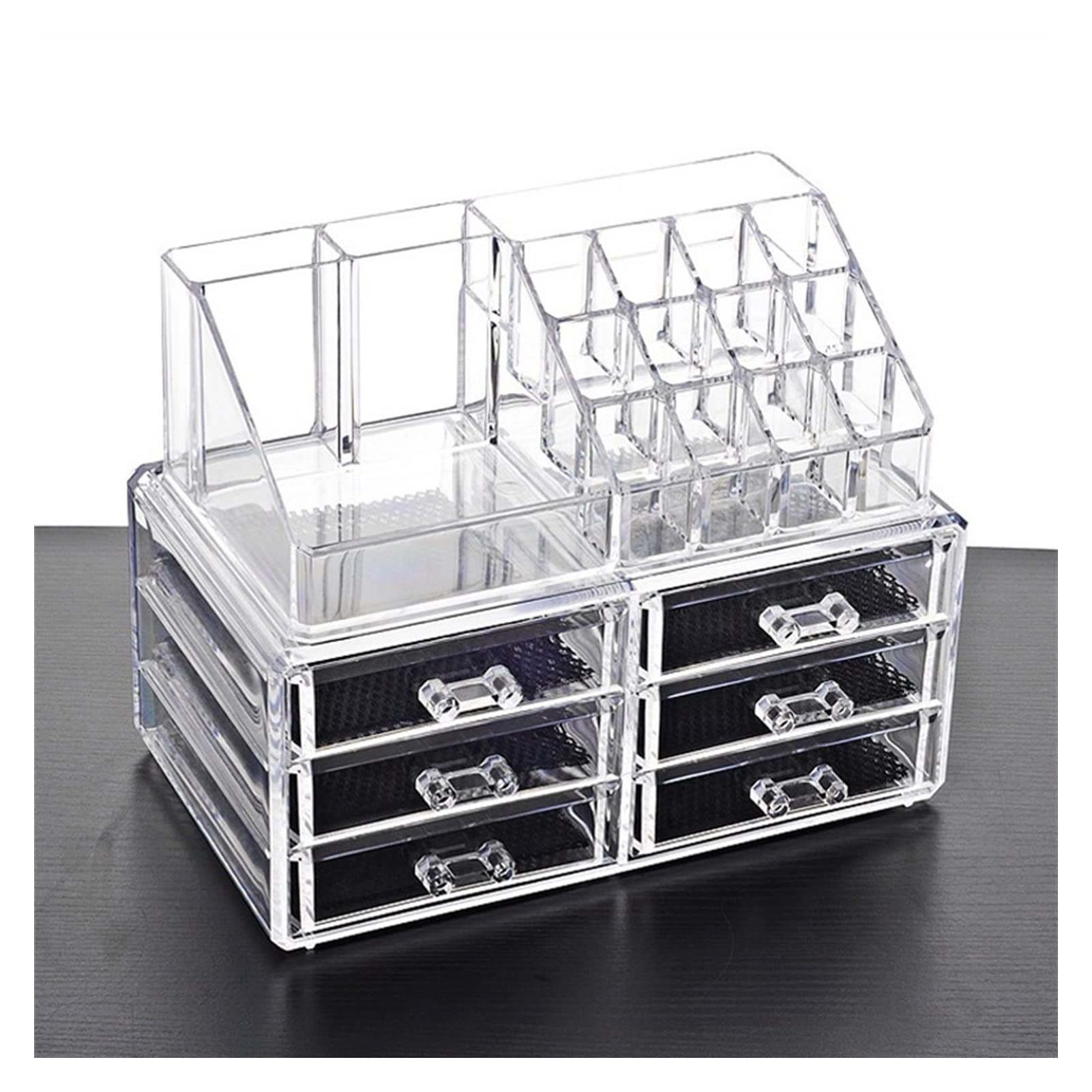 Organizador de cosméticos, Nuevo Organizador de Maquillaje de acrílico Transparente, Caja de Almacenamiento de cosméticos de Escritorio, Soporte para lápiz Labial, Esmalte de uñas, organizad