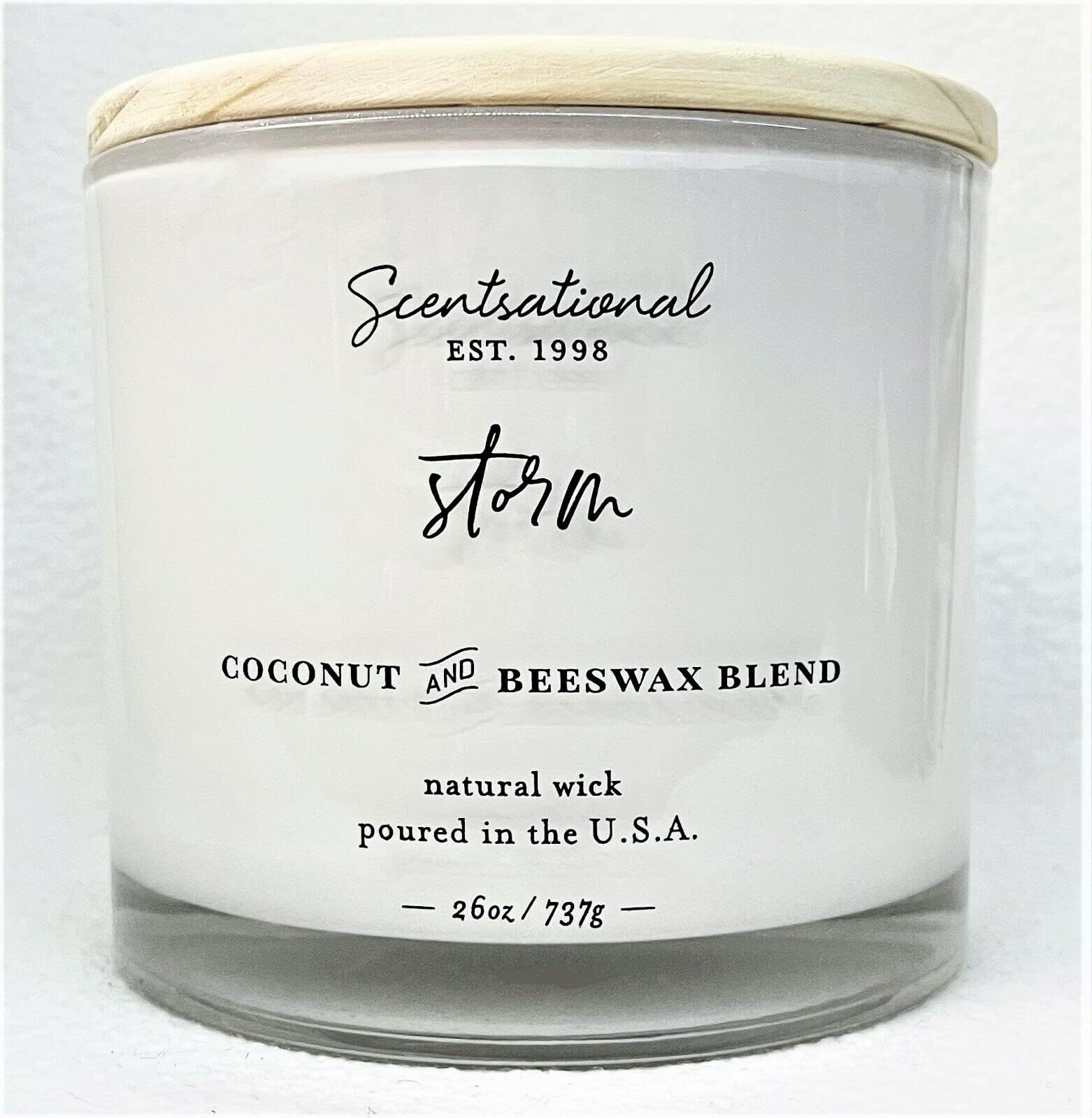 Scentsational Midnight Woods Candle, Ivory Home & Kitchen