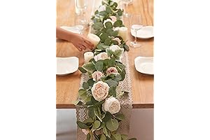 MISSPIN Artificial Flowers Garland for Bridal Showers