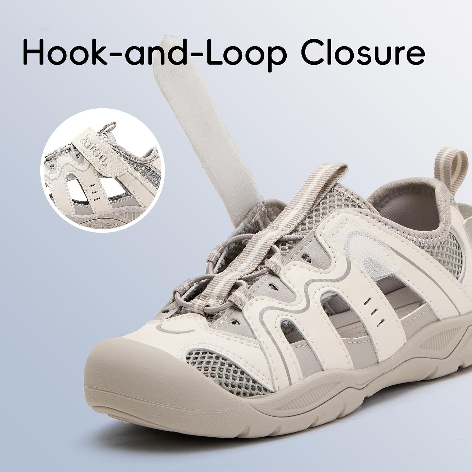 Toddler Sport Sandals for Boys and Girls,Closed Toe Kids Sandals with Breathable Mesh,Lightweight Non Slip Outdoor Walking Shoes for Playground and Summer Activities