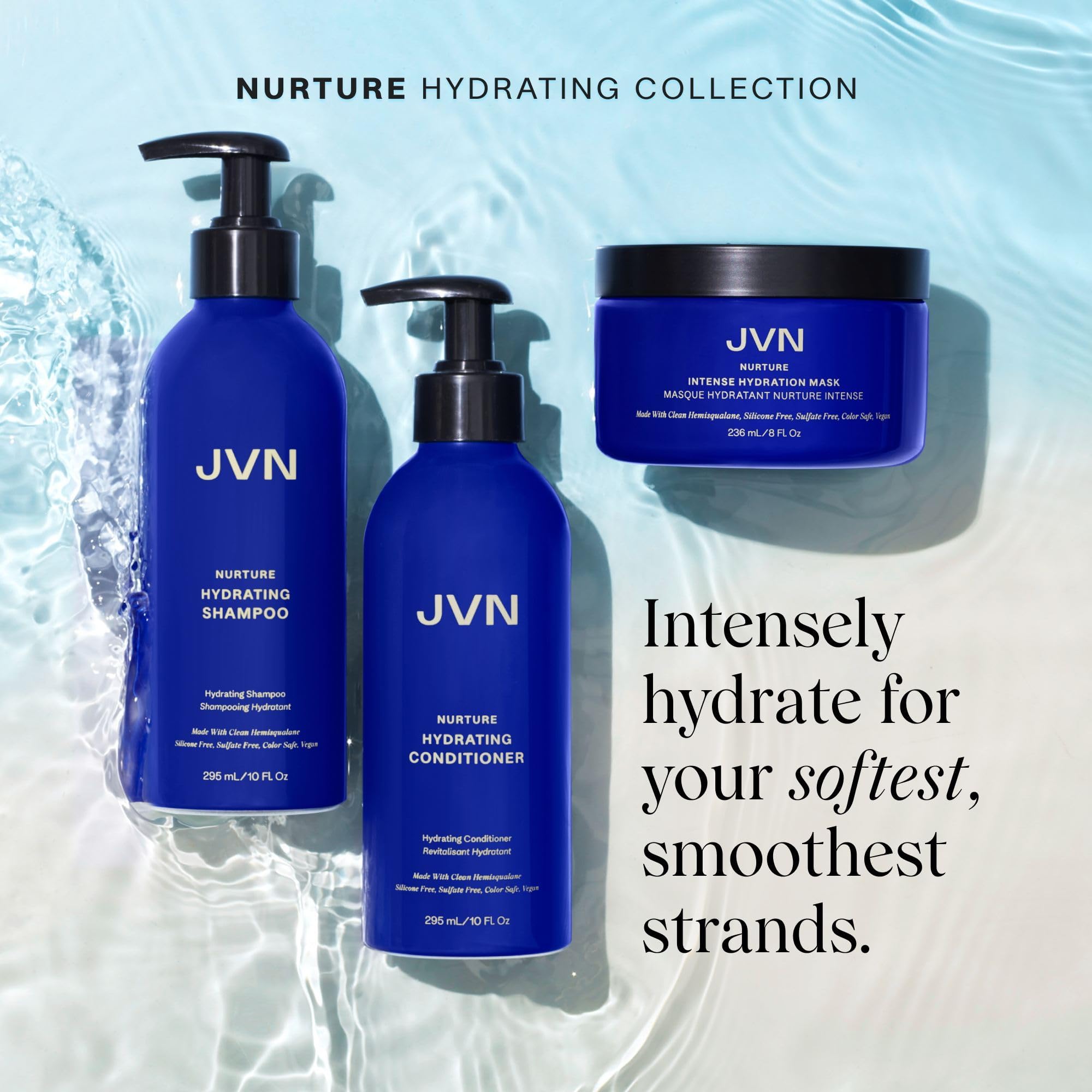 JVN Nurture Hydrating Shampoo & Conditioner Set, 20 fl oz