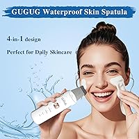 Vista 4 de GUGUG Skin Scrubber 4-in-1 Waterproof Facial Spatula for Deep Cleansing, Blackhead Removal Tools, Pore Cleaner for Face