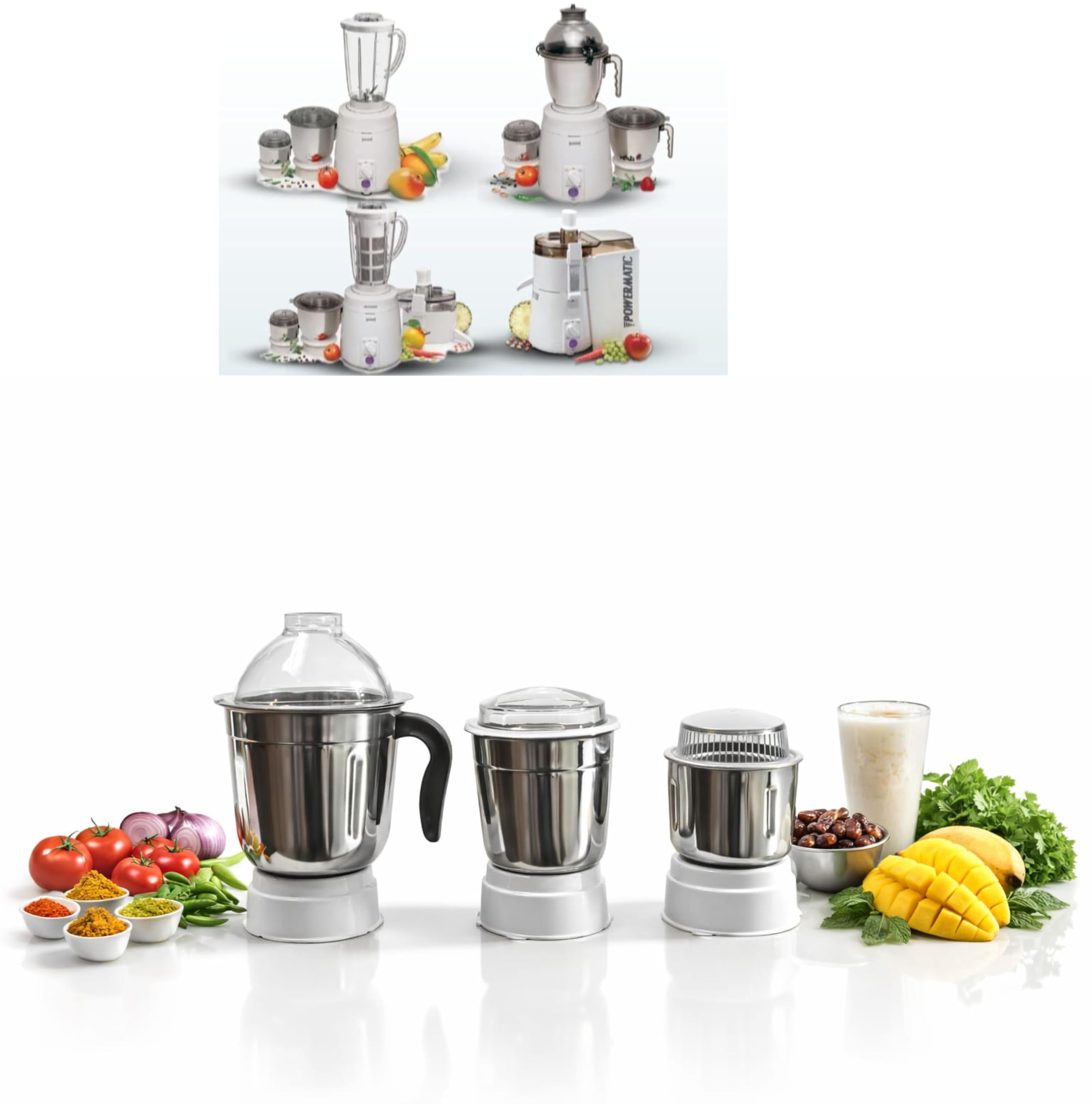 400ml, 800ml & 1500ml Mixer Grinder Jar Combo Compatible with Sujata | Chutney, Grinding & Large Multipurpose Jars | Fits Model Shown in Image NOT ORIGINAL JARS NOT FOR OTHER MODALS-image-47