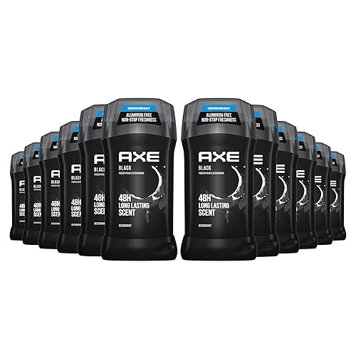 AXE Desodorante en barra sin aluminio para hombres, protección contra olores para una frescura duradera, desodorante negro congelado de pera y disponible en Yaxa Costa Rica