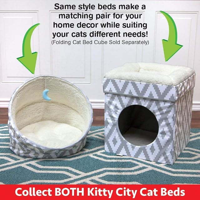 Foto 7 de 7 de Kitty City Cama Grande para Gatos, Cubo apilable para Gatos, casa Interior para Gatos/condominio para Gatos