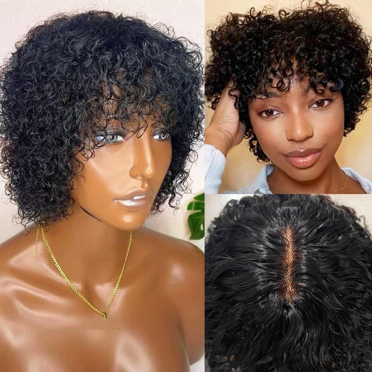 Image of Pixie bob with fringe and natural curls