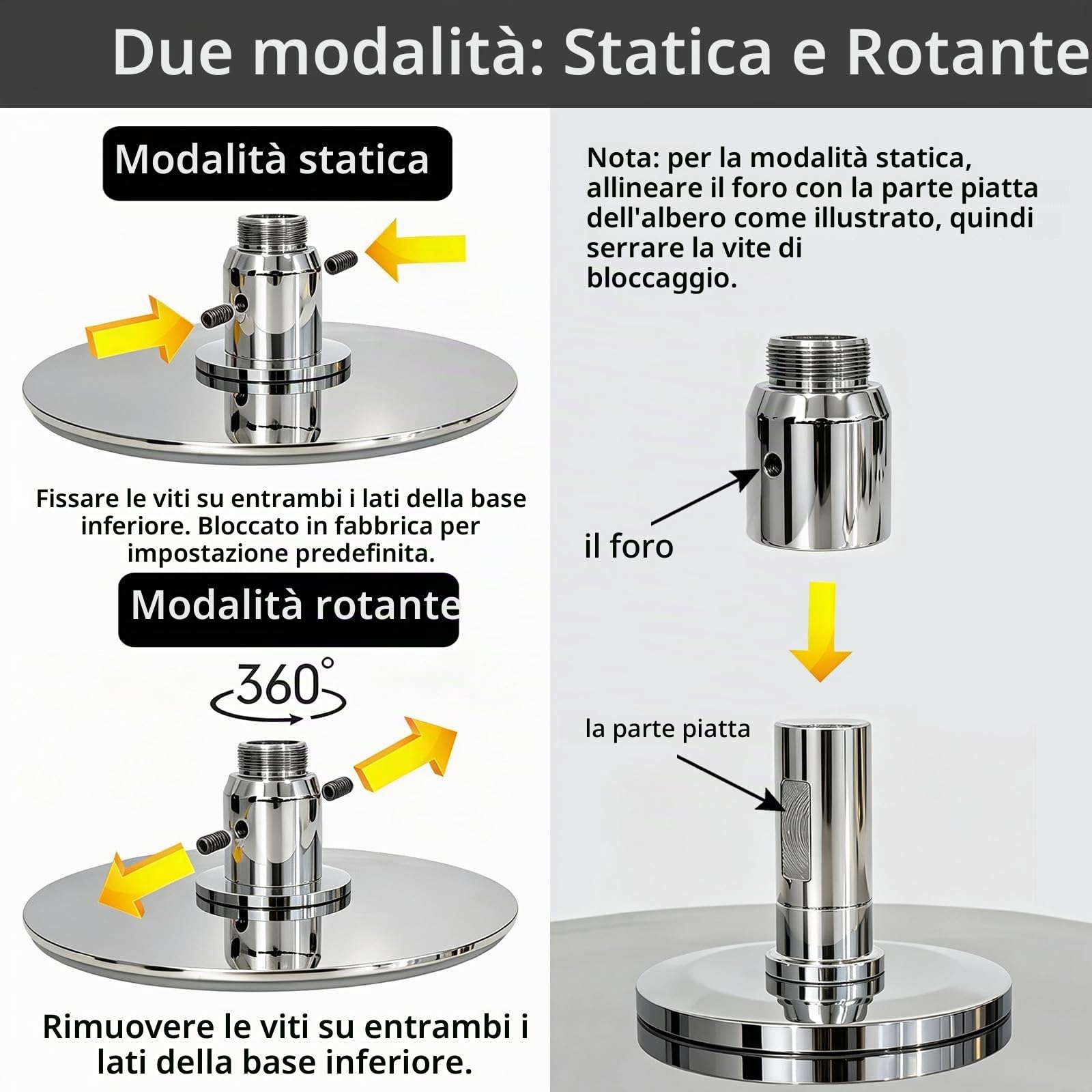 PRIOR FITNESS Asta da ballo permanente con piastra fissa, asta da ballo per casa, con supporto a soffitto e accessori di espansione, maggiore sicurezza e stabilità