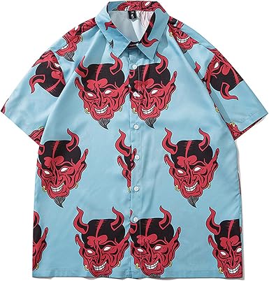 FANMENNY Short Sleeve Button Down 