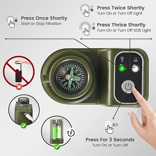 Miniatura 7 de Filtro de agua para acampar eléctrico ARC