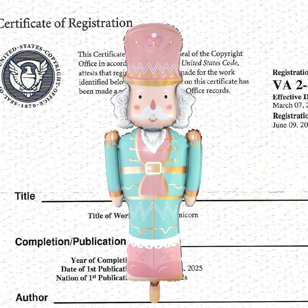 4Pcs Christmas Nutcracker Foil Balloons Set, 37.4'' Pink and Mint Green Large Nutcracker Balloons for Christmas New Year Winter Holiday Birthday Party Decorations - Image 6