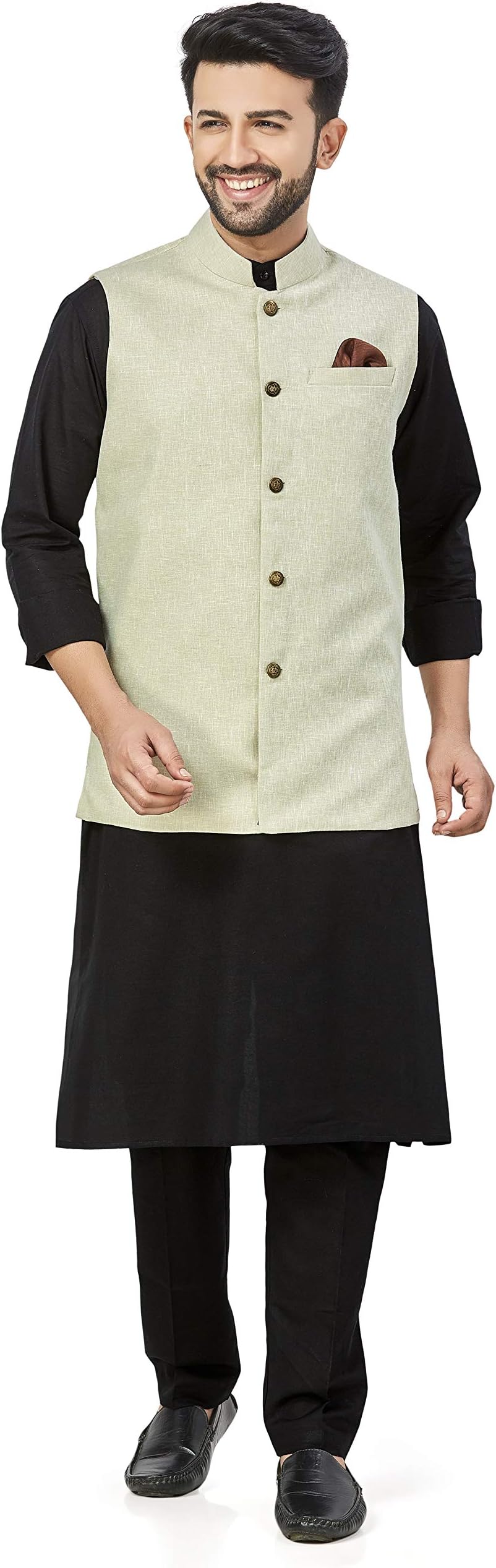 BE ACTIVE Mens Nehru Jacket For Men|| Linen Waistcoat for Ocassion|| Mens Nehru Jacket