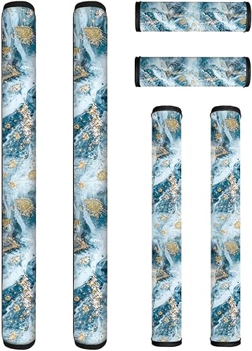 Vista 115 de 6 fundas lavables para manijas de puerta de refrigerador, protector antideslizante para nevera, horno, lavavajillas, mantener alejadas de huellas