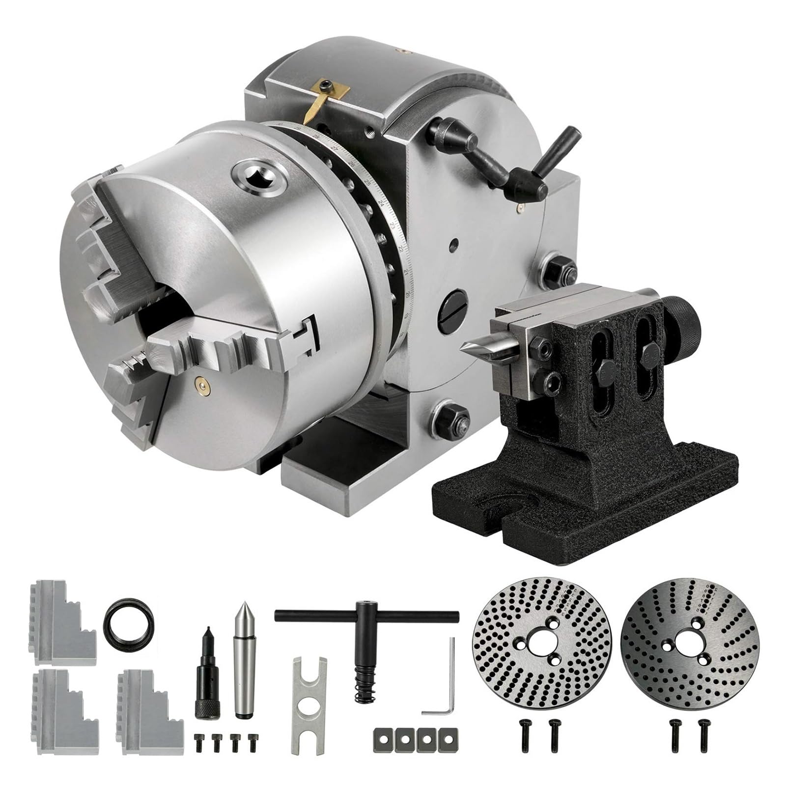 Tête de séparation de fraisage CNC avec rapport 40:1 pour gravure de précision et applications d'axes de rotation