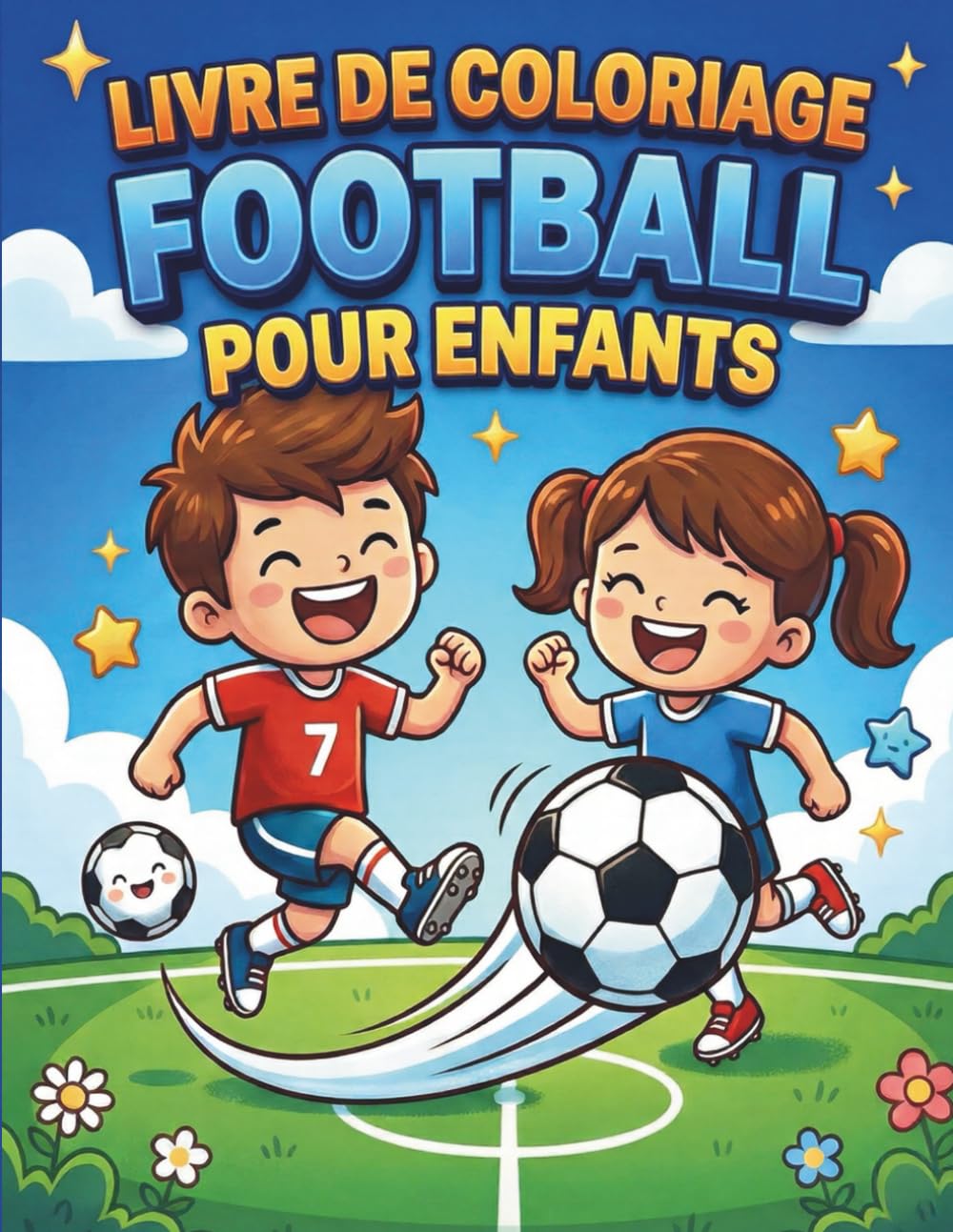 Livre de coloriage Football pour enfants: Dessins de football à colorier Activités ludiques et créatives pour enfants de 4 à 8 ans