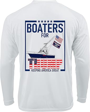 Boaters for Trump47 Sportfish Keeping America Great 45-47 MAGA 2024 President Dri-fit UPF 50 Performance T-Shirt